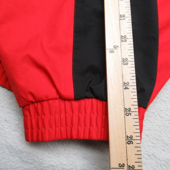Eddie Bauer Jacket Mens Medium Red Colorblock‎ Pullover Windbreaker VTG 90's - Picture 9 of 12